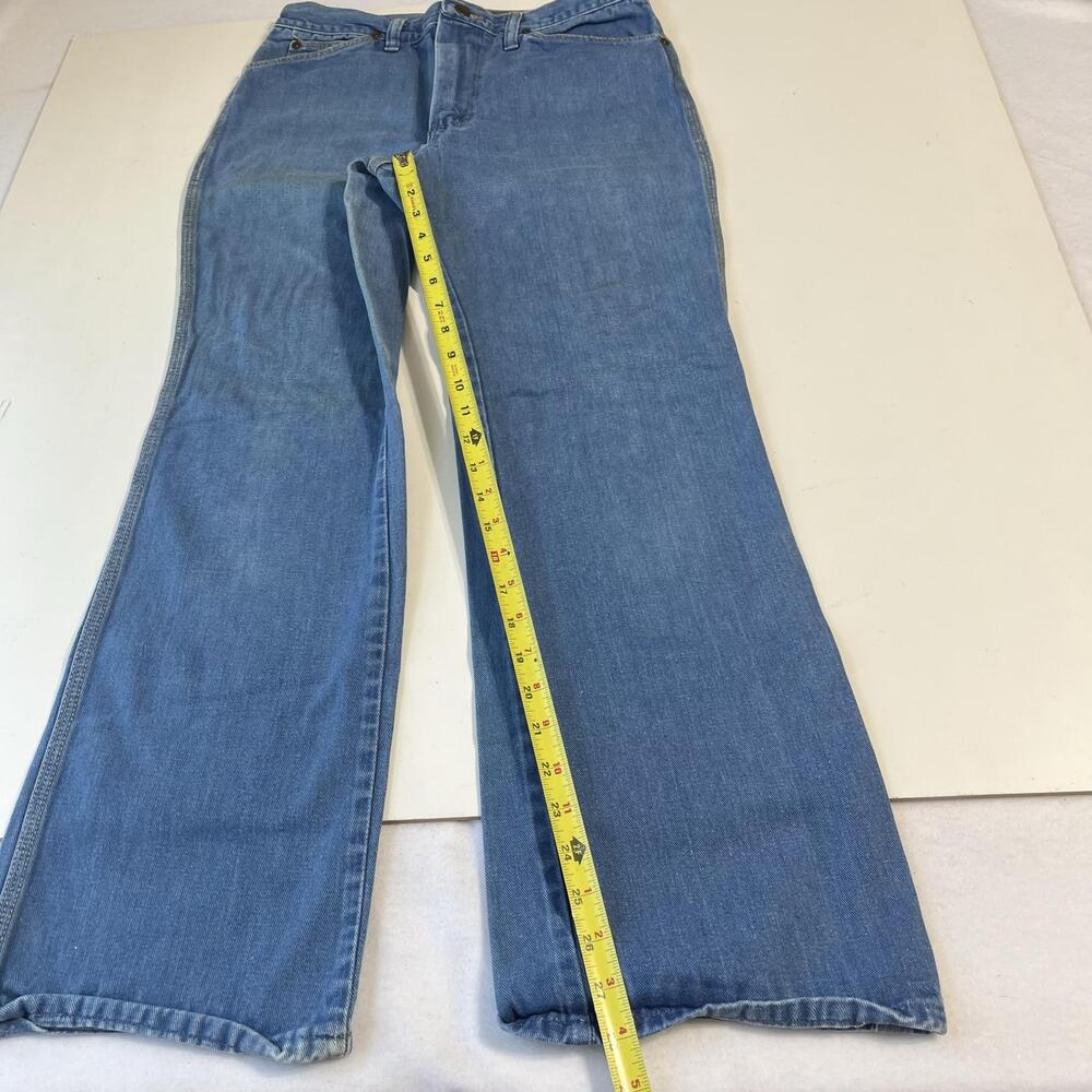 Vintage Wrangler Jeans Womens 31 High Rise Bell Flare Western Wrapid Transit 70s - Picture 6 of 16